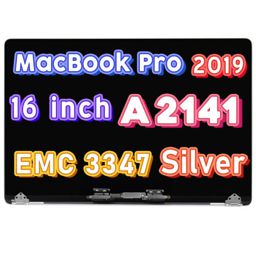 Apple Macbook Pro Retina A2141 2019 16" Silver Lcd Full Screen Assembly Emc 3347
