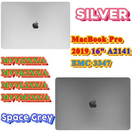 Macbook Pro 16"A2141 2019 2020 661-14200 Retina Lcd Screen Space Gray Emc 3347
