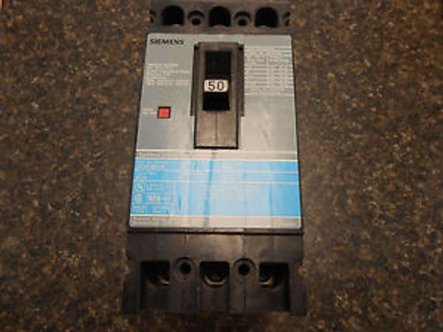 SIEMENS ED43B050 3/P 50 AMP 480 VOLT CIRCUIT BREAKER