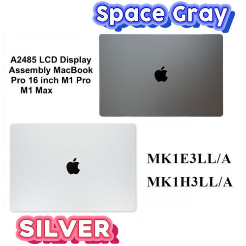 Apple Macbook Pro 16" 2021 A2485 Lcd Display Assembly Silver 661-21969