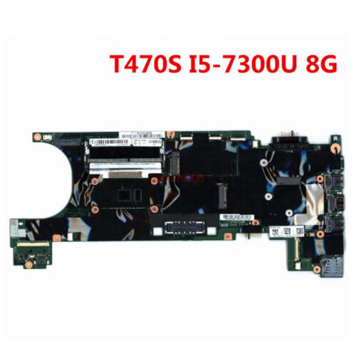For Lenovo T470S Laptop Motherboard Fru:01Er065 01Er064 I5-7300U Cpu 8Gb Ram