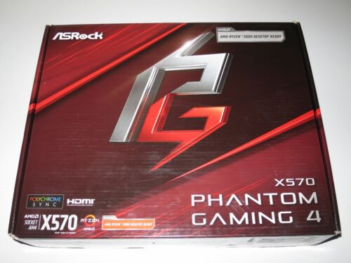 Asrock X570 Phantom Gaming 4 Am4 Amd X570 Sata 6Gb/S Atx Amd Motherboard