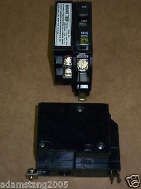 Square D QOB 1 pole 20 amp QOB1201021 Shunt Circuit Breaker QOB120-1021 Yellow