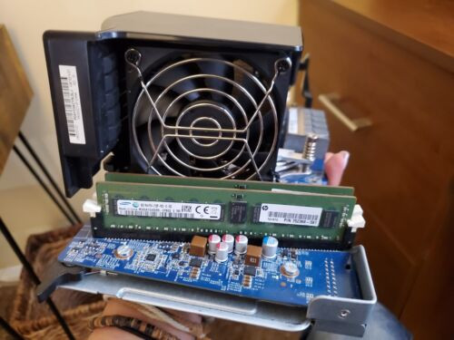 Hp 736519-001 Z640 2Nd Cpu Riser Board Assembly W/ Heatsink & Fan 710326-001