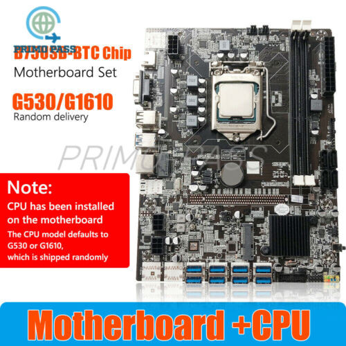 B75Usb-Btc B75 Chip Mining Motherboard 8Xusb3.0 To Pci-E With Lga 1155 Cpu Usa