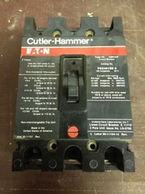 Cutler-Hammer Eaton FS340100A 100 Amp