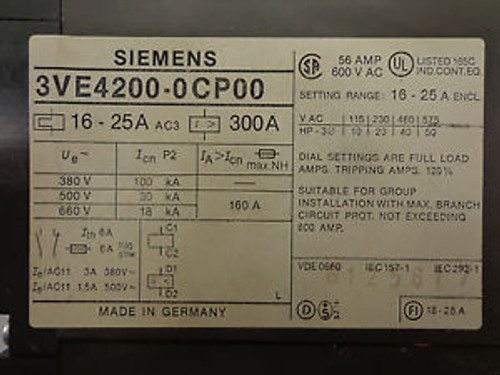 GE SEDA36AT0060 60A 3P Circuit Breaker