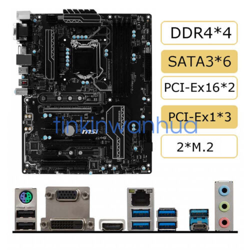 For Msi H270 Pc Mate Lga1151 Ddr4 Vga+Dvi+Hdmi 6×Sataiii Atx Motherboard