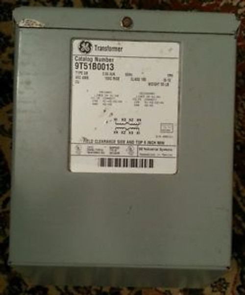 General Electric GE isolation transformer No. 9T51B0013 used