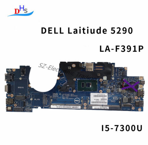 2X71H For Dell Laitiude 5290 Motherboard I5-7300U La-F391P 02X71H