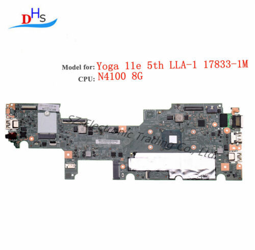 02Dc246 For Lenovo Thinkpad Yoga 11E 5Th Gen Motherboard Lla-1 17833-1M N4100 8G