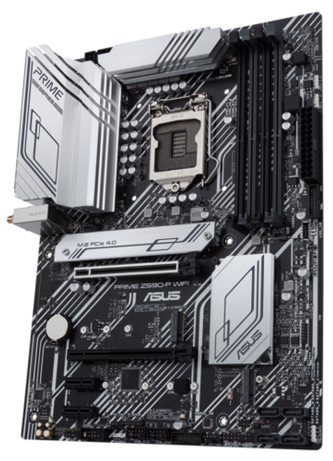 Lga 1200 Motherboard Asus Prime Z590-P Wifi Ddr4 Hdmi Sata Iii Usb 3.2 Type-C