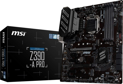 Msi Z390-A Pro Lga1151 (Intel 8Th And 9Th Gen) M.2 Usb 3.1 Gen 2 Ddr4 Hdmi Dp Cf