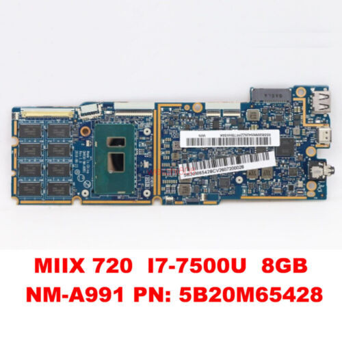 5B20M65428 For Lenovo Ideapad Miix 720-12Ikb Tablet Motherboard I5-7200U Uma 8G