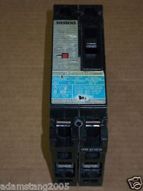 Siemens ITE ED ED4 2 pole 125 amp 480v ED42B125 Circuit Breaker Ripped Label