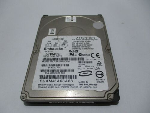 Hitachi Hej423020F9At00 20Gb 2.5" Ide 4200Rpm Hard Disk