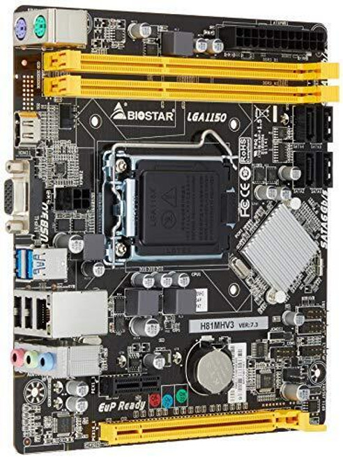 Biostar Intel Lga1150 Cpu Corresponding H81 Chipset Microatx Motherboard H81Mhv3