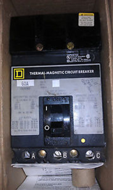 Square D 60A 3P Thermal Magnetic Circuit Breaker