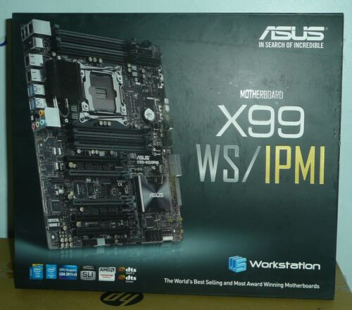 New Asus X99 Ws/Ipmi Workstation Motherboard Lga2011-V3 Ddr4 Intel X99 Atx Mobo