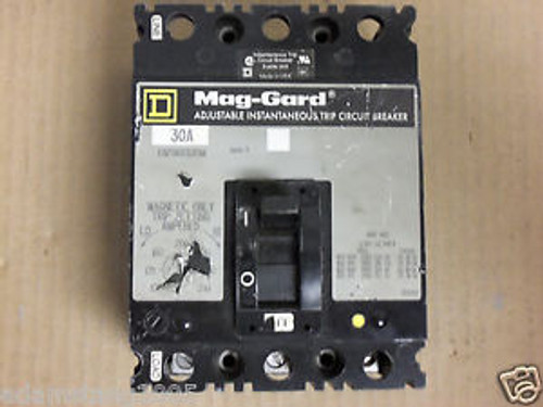 Square D FAP FAP3603015M 3 pole 30 amp 600v Circuit Breaker Label ripped label