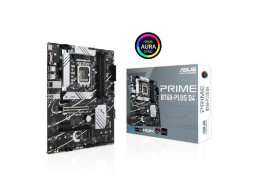 Asus Prime B760-Plus D4 Intel B760(13Th And 12Th Gen) Lga 1700 Atx Motherboard