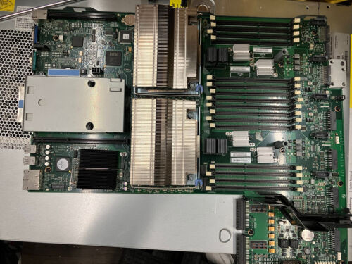 ~ Ibm 49Y9497 System Xserver Motherboard W/ Two Xeon 7560 Cpu & Heatsink. Tested