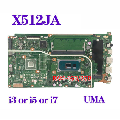 For Asus Vivobook X512Ja X712Ja V5000J Motherboard With I3/I5/I7 Cpu 4Gb-Ram