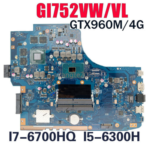 Gl752Vw Motherboard For Asus Rog Gl752Vl Gl752V Fx71-Pro Zx70V I5 I7-6700Hq