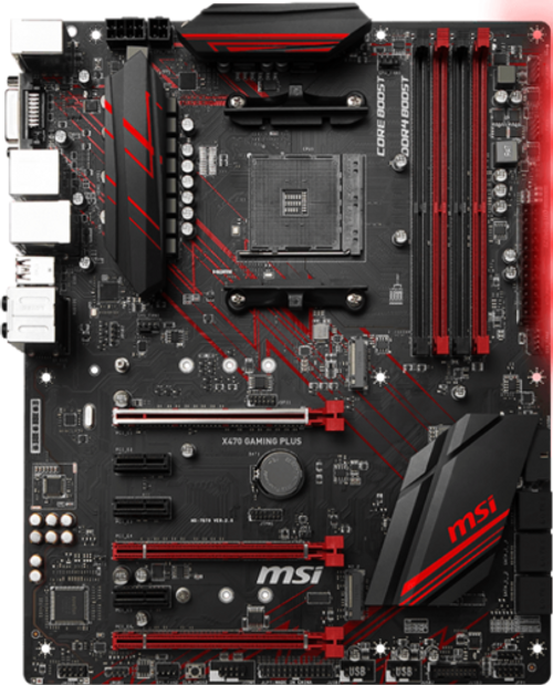 100% Tested For Msi X470 Gaming Plus Motherboard Amd X470/Socket Am4 Ddr4
