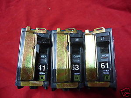 SQUARE D QOB2255237 25A 2 POLE CIRCUIT BREAKER