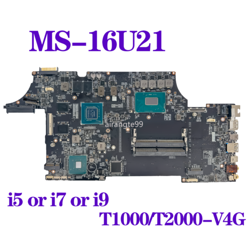 For Msi We65 Ms-16U21 Ms-16U2 Motherboard I5 I7 I9 9Th Gen T1000/T2000-V4G