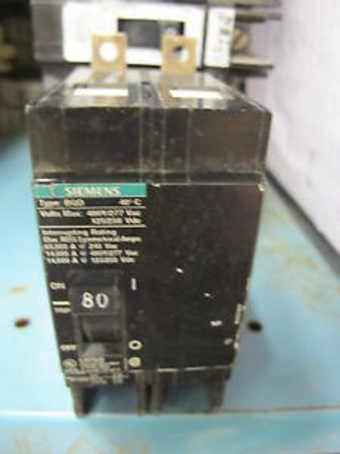 Siemens BQD280 2 Pole 80 Amp Circuit Breaker