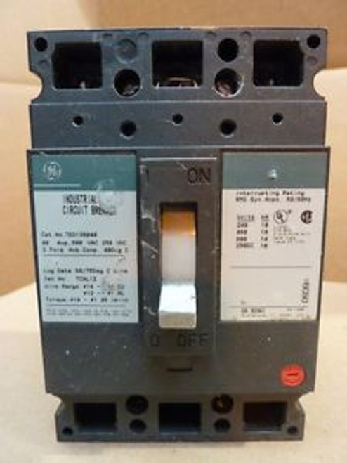 General Electric Circuit Breaker TED136040, 40 Amp, 3 Pole 33578