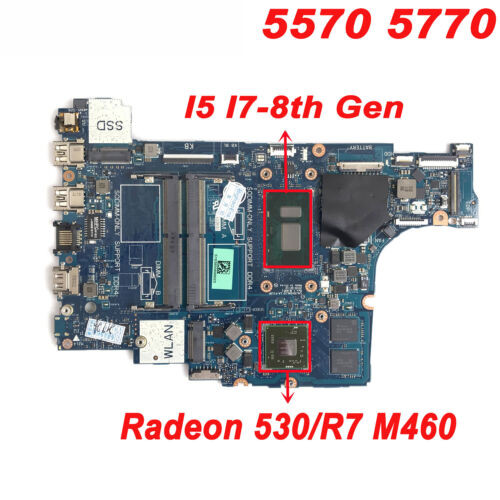 Motherboard For Dell Inspiron 5570 5770 La-F115P Cn-0Y8Yf0 I5/I7 Cpu Cal50/Dal10