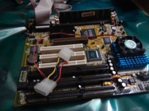Soyo Sy-5Ehm Socket 7 Motherboard Complete Ready To Install