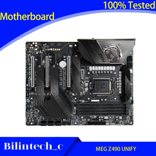 For Msi Meg Z490 Unify Motherboard Support Cpu 10900K/10700K Ddr4 128Gb Lga1200