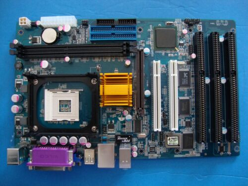 New Intel 845Gv P4 Motherboard 3 Isa Slots Socket 478