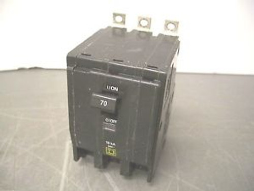 SQUARE D CIRCUIT BREAKER CATQOB370 70A/240V/3POLE 10kA