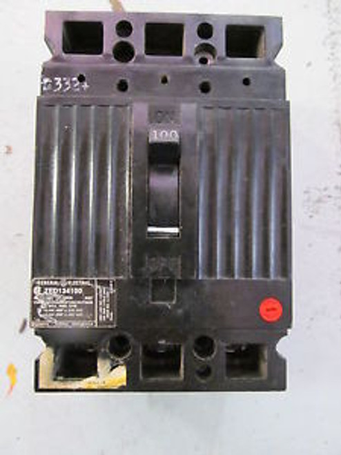 GE General Electric TED134100 Circuit Breaker 100 Amp 480 V 3 Pole