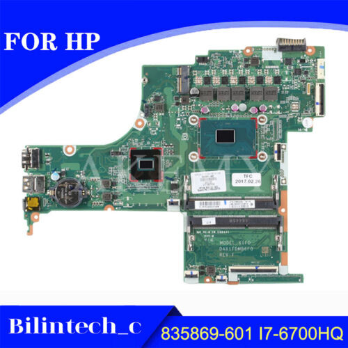 835869-601 I7-6700Hq Hm170 For Hp Envy 17T-S 17T-S100 Motherboard Test Ok