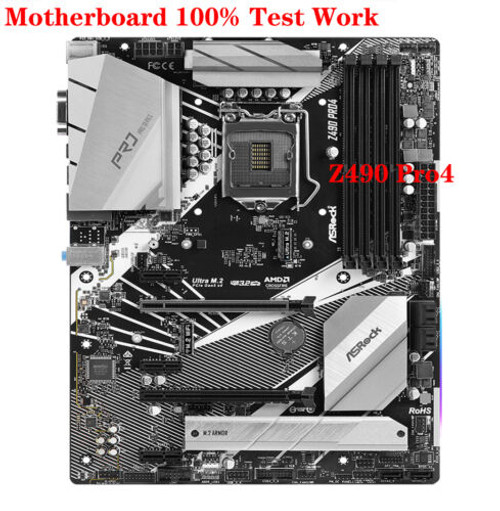 For Asrock Z490 Pro4 Motherboard 128Gb Ddr4 1151Pin 100% Tested Work