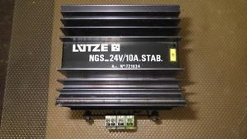 LUTZE TRANSFORMER STAB NGS-24V/10AMP POWER SUPPLY 721634