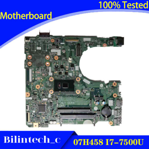 For Dell Lnspiron 3467 3567 Laptop Motherboard I7-7500U 15341-1 Ddr3 16G 07H458