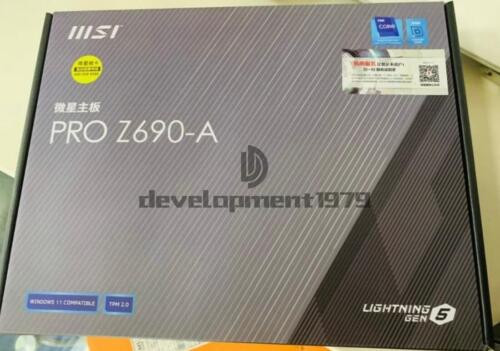 1Pc New Msi Pro Z690-A Ddr4 Socket Lga 1700 Usb 3.2 Intel Motherboard