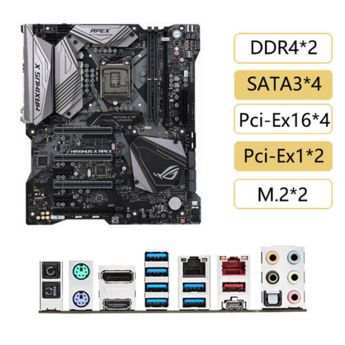 For Asus Rog Maximus X Apex Lga1151 Ddr4 Dp+Hdmi Motherboard