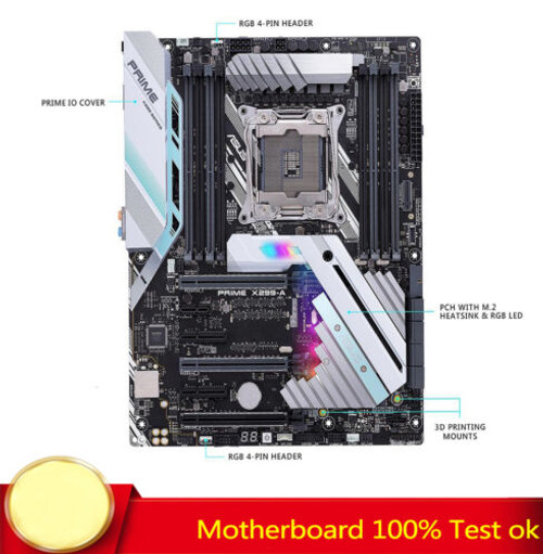 For Asus Prime X299-A X299 Motherboard Support I9-7900X I7-7820X 100% Tested Work