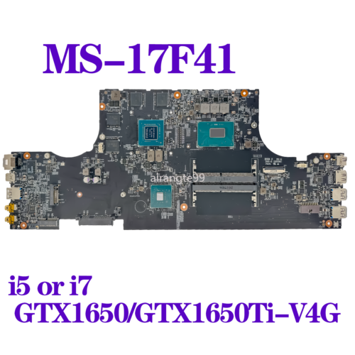 Motherboard For Msi Gf75 Ms-17F41 Ms-17F4 W/ I5 I7 9Th Gen Gtx1650/Gtx1650Ti-V4G