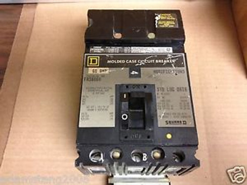 SQUARE D FA FA36060 3 POLE 60 AMP CIRCUIT BREAKER chipped