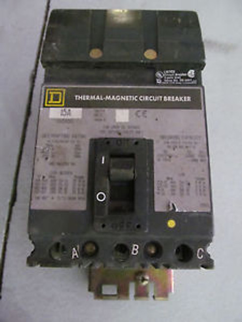 Square D FA34015 I Line Circuit Breaker 15 Amp 3 Pole 480 V