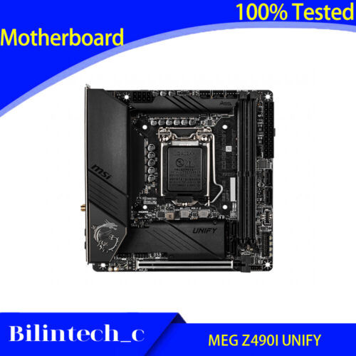 For Msi Meg Z490I Unify Motherboard Support 64Gb Ddr4 Lga1200 Dp+Hdmi